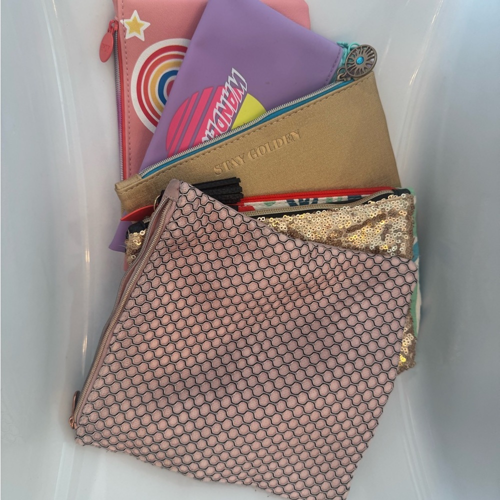 Lot of Ipsy Colorful Pouch Set